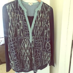 ‘Tiny’ blue blouse from Anthropologie